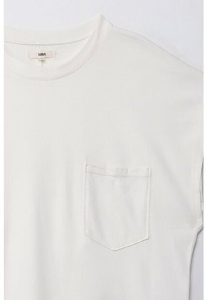 Topmark Camiseta Manga Corta Con Bolsillo Crudo Para Mujer