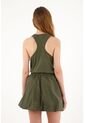 Topmark Vestido Corto Con Bolsillos De Parche Verde Para Mujer de topmark