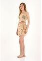 Crop Top Con Estampado De Palmeras Para Mujer de topmark
