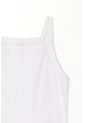 Topmark Camiseta Crop Ajustada Blanca Para Mujer de topmark