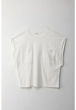 Topmark Camiseta Manga Sisa Con Bolsillo Crudo Para Mujer