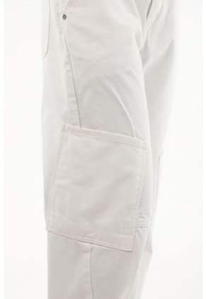 Topmark Pantalón Recto Crudo Con Bolsillos Laterales Para Mujer