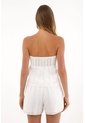 Topmark Camisa Strapless Con Bolero Crudo Para Mujer de topmark