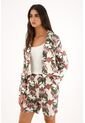 Topmark Abrigo Tipo Blazer Estampado Para Mujer de topmark
