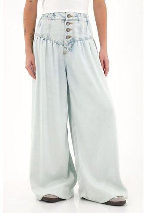 Topmark Jean Con Pretina Elástica Tono Claro Para Mujer