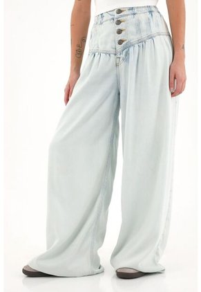 Topmark Jean Con Pretina Elástica Tono Claro Para Mujer