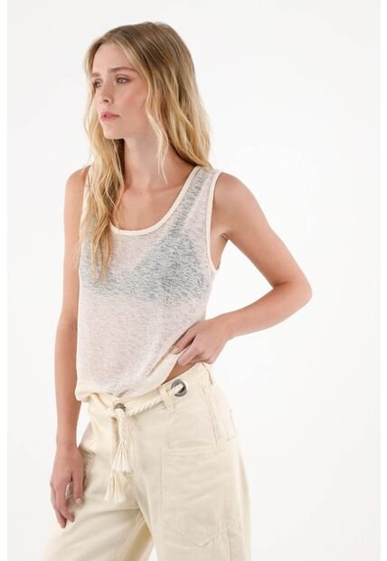 Topmark Camiseta Con Transparencia Para Mujer