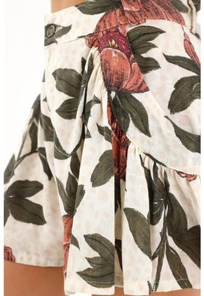 Topmark Bermuda Con Estampado De Flores Para Mujer