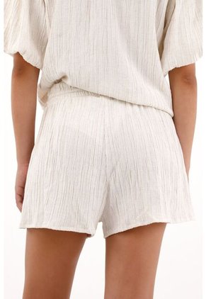 Topmark Short Con Pretina Elástica Crudo Para Mujer