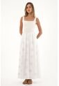Topmark Vestido Largo Con Detalles Bordados En Falda Para Mujer de topmark