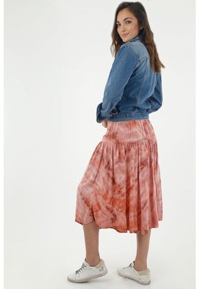 Falda Medio Para Mujer Topmark, Faldas Plano  Entero