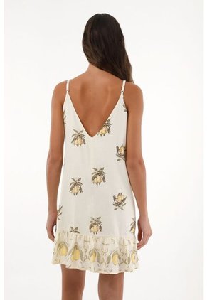 Topmark Vestido Corto Estampado Con Bolero En Ruedo Para Mujer