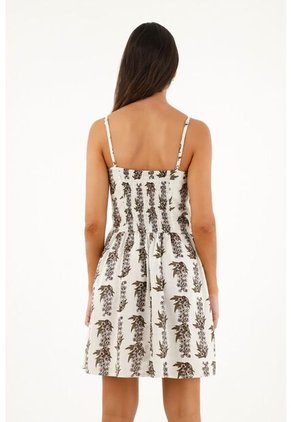 Topmark Vestido Corto Con Estampado De Flores Para Mujer