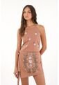 Topmark Camisa Halter Con Estampado De Flores Para Mujer de topmark