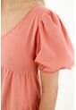 Topmark Vestido Naranja Con Cortes Para Mujer de topmark
