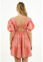 Topmark Vestido Naranja Con Cortes Para Mujer de topmark