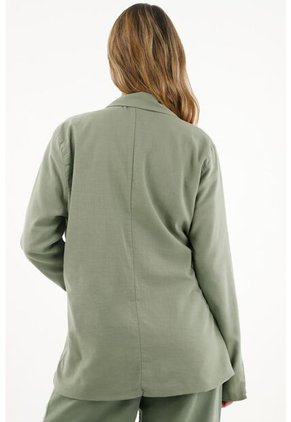 Topmark Blazer Forrado Verde Para Mujer