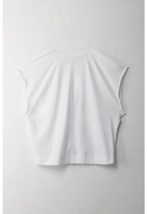 Topmark Camiseta Con Cortes Verticales Blanca Para Mujer