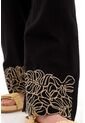 Topmark Pantalón Negro Recto Con Pretina Elástica Para Mujer de topmark