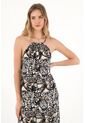 Topmark Vestido Largo Estampado Cuello Halter Para Mujer de topmark