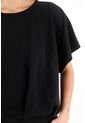 Topmark Camiseta Con Prenses En Delantero Negra Para Mujer de topmark