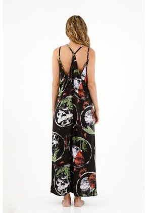 Topmark Vestido Estampado De Tiras Para Mujer