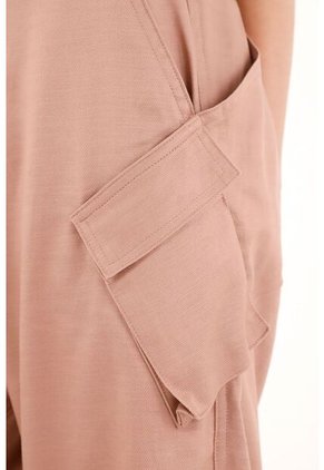 Pantalón Oversize Con Bolsillos Tipo Cargo Para Mujer