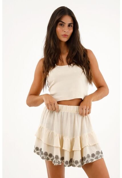 Topmark Falda Corta Con Bolero Y Estampado Para Mujer