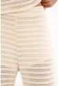 Topmark Pantalón Tejido De Tiro Alto Crudo Para Mujer de topmark