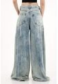 Topmark Jean Wide Leg Tiro Alto Azul Claro Para Mujer de topmark