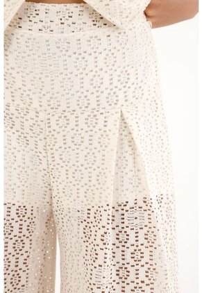 Topmark Pantalón Oversize Tejido Crudo Para Mujer