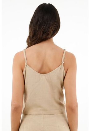 Topmark Camisa De Tiras Café Para Mujer