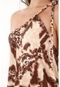 Topmark Vestido Largo One Shoulder Estampado Para Mujer de topmark