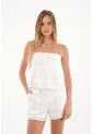 Topmark Camisa Strapless Con Bolero Crudo Para Mujer de topmark