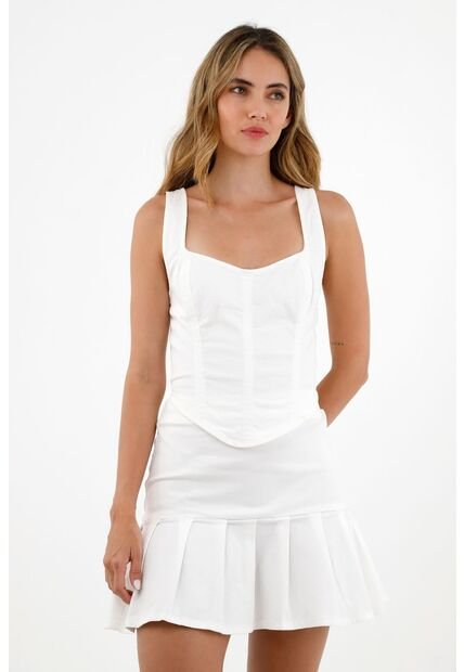 Camisa Crudo Tipo Crop Top Para Mujer