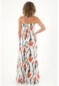 Topmark Vestido Largo Con Estampado De Flores Multicolor Para Mujer de topmark