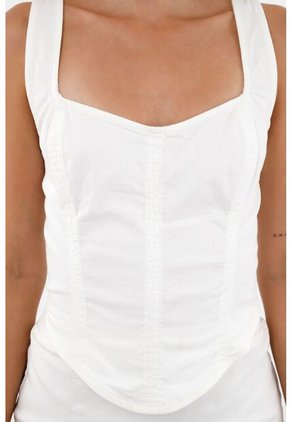 Camisa Crudo Tipo Crop Top Para Mujer