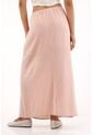 Falda Larga Con Aberturas Laterales Rosada Para Mujer de topmark