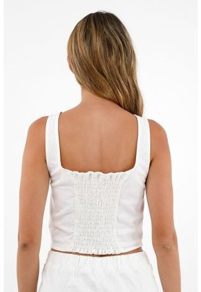 Camisa Crudo Tipo Crop Top Para Mujer