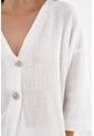 Camisa Blanca Manga 3/4 Para Mujer de topmark