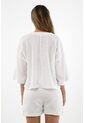Camisa Blanca Manga 3/4 Para Mujer de topmark