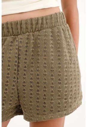 Topmark Short Con Pretina Elástica Tejido Verde Para Mujer