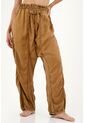 Pantalón Café Oversize Para Mujer de topmark