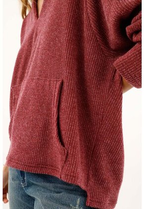 Buzo Oversized Rojo Para Mujer