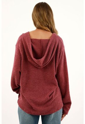Buzo Oversized Rojo Para Mujer