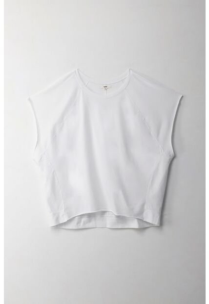 Topmark Camiseta Con Cortes Verticales Blanca Para Mujer