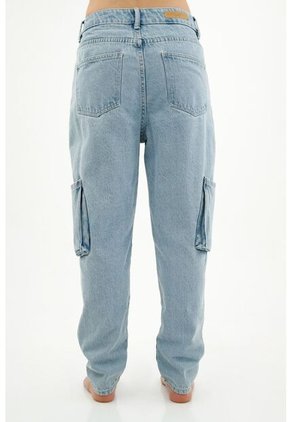 Topmark Jean Mom Fit Azul Para Mujer