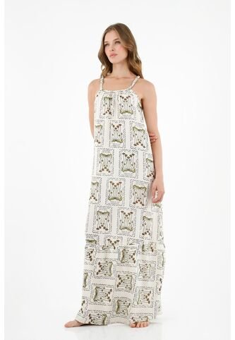 Topmark Vestido De Tiras Trenzadas Estampado Para Mujer topmark