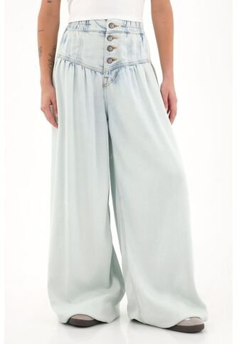 Topmark Jean Con Pretina Elástica Tono Claro Para Mujer topmark