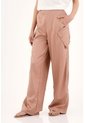 Pantalón Oversize Con Bolsillos Tipo Cargo Para Mujer de topmark